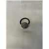 Image 1 : 925 STERLING SILVER W/ BLACK CORD RING MARKED 925