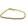 Image 3 : GOLD PLATED STERLING SILVER CZ 8"-7" ADJUSTABLE BRACELET, W/A $600.00.