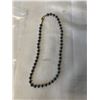 Image 1 : BLACK ALASKAN DIAMOND HEMETITE BEADS W/ SILVER SPACERS BRACELET