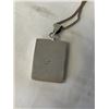 Image 2 : HEAVY SOLID STERLING SILVER PENDANT MEXICAN MARKS W/ STERLING SILVER CHAIN 27.5G TW