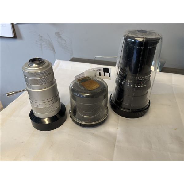 VINTAGE CAMERA LENSES, HASSELBLAD, PANASONIC AND ZEISS IKON