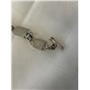 Image 3 : HEAVY SOLID STERLING SILVER W. STONES BRACELET MARKED MEXICO 925 20.4G TW