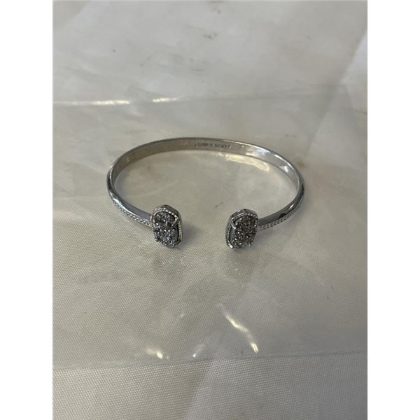 KENDRA SCOTT SILVER OPEN CUFF BANGLE