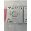 Image 3 : 3 CANADIAN WWII SILVER KING GEORGE VI 10 CENT 1942, 1943, 1944 .900 SILVER
