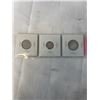 Image 2 : 3 1931 CANADIAN COINS 25 CENT, 10 CENT .800 SILVER PLUS 5 CENT LOW MINTAGE