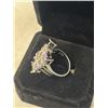 Image 2 : STERLING SILVER W/ GEMSTONE RING MARKED 925
