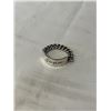 Image 1 : STERLING SILVER CHAIN RING ENGRAVED JOAN MARKED ECO STERLING