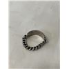 Image 2 : STERLING SILVER CHAIN RING ENGRAVED JOAN MARKED ECO STERLING