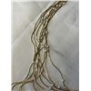 Image 2 : 10 STRANDS GOLD WITH PEARLS CHAIN NECKLACE, MARKED HJ 18GF