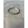 Image 1 : HEAVY SILVER W/ SMALL TURQUOISE STONES (3 MISSING) HUNGED BANGLE BRACELET, DESIGNER INITIAL WEIGHT 3