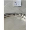 Image 2 : HEAVY SILVER W/ SMALL TURQUOISE STONES (3 MISSING) HUNGED BANGLE BRACELET, DESIGNER INITIAL WEIGHT 3