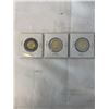 Image 2 : 3 SPECIAL CANADIAN $2 COINS 2022 CANADA VS RUSSIA (BOTH TYPES) 2022 IN MEMORY OF QUEEN ELIZABETH II,