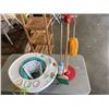 Image 1 : INFANT ACTIVETY SEAT AND KIDS BROOM SET