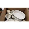 Image 2 : BOX OF WHITE DISHES