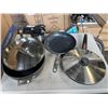 Image 2 : LARGE BOX OF ASSORTED POTS AND PANS, STAINERS, ETC - SOME AS NEW