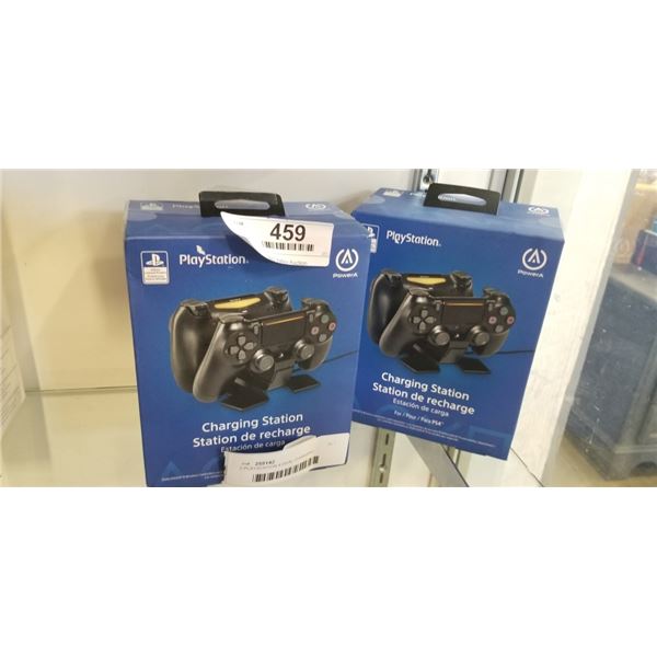 2 PLAYSTATION 4 DUAL CHARGING STATIONS