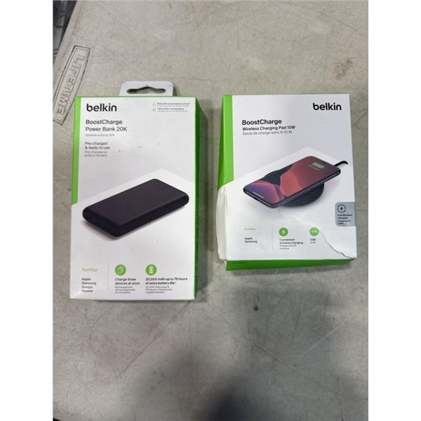 BELKIN POWER BANK 20K WITH BOOST CHARGE WIRELESS CHARGIND PAD 10W