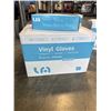 Image 1 : NEW CASE OF SIZE LARGE VINYL GLOVES, 10 BOXES OF 100PC