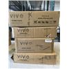 Image 1 : VIVO DOUBLE MONITOR DESK MOUNT, KEYBOARD TRAY AND  SINGLE MONITOR DESK MOUNT, AND MONITOR AND LAPTOP
