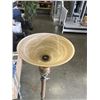 Image 2 : VINTAGE FLOOR LAMP W/ GLASS SHADE