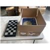 Image 1 : YELLOW MOUNTAIN MAHJONG CASED BOARD GAME AND CHESS SET