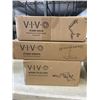 Image 1 : VIVO DUAL MONITOR DESK STAND, LAPTOP DESK MOUNT, AND SINGLE MONITOR ADJSTABLE DESK MOUNT
