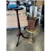 Image 1 : 3 VINTAGE PLANTER STANDS
