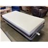 Image 1 : DORMEO FLOOR MODEL XL LONG SINGLE PLATFORM BED AND MATTRESS