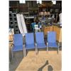 Image 1 : 4 STACKING MESH PATIO CHAIRS