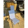 Image 2 : 4 STACKING MESH PATIO CHAIRS