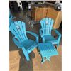 Image 1 : NEW FOR LIVING ADIRONDAK CHAIRS AND SIDE TABLE