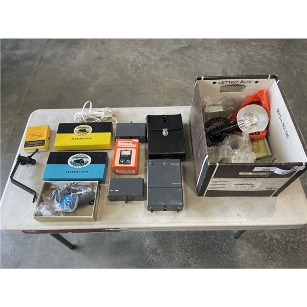VINTAGE BRAUN PROFESSIONAL F800 GENERATOR AND ASSORTED FILM SUPPLY