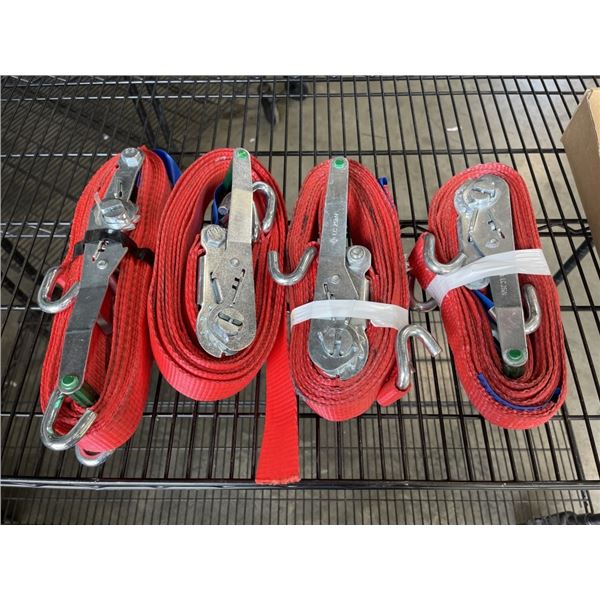 LOT OF 4 LARGE LOAD STRAPS