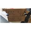 Image 1 : 2 VIVO TRIPLE MONITOR DESK MOUNTS, 2 PNEUMATIC ARMS AND 1 FIXED
