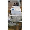 Image 1 : 2 METAL WIRE BINS AND 17 QT POT