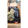 Image 3 : 3 BOXES OF MISC ITEMS - NEW CHEF COATS, FISHING HATS, NEW ITEMS, ETC