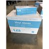 Image 1 : NEW CASE OF SIZE X- LARGE VINYL GLOVES, 10 BOXES OF 100PC