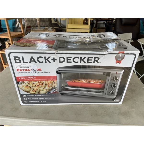 BLACK & DECKER CONVECTION TOASTER OVEN - TESTED WORKING, RETAIL $199