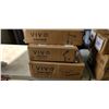 Image 1 : 2 VIVO MECHANICAL SINGLE ARM DESK MOUNTS, 2 VIVO SINGLE MONITOR DESK MOUNTS AND KEYBOARD TRAY