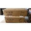 Image 3 : 2 VIVO MECHANICAL SINGLE ARM DESK MOUNTS, 2 VIVO SINGLE MONITOR DESK MOUNTS AND KEYBOARD TRAY