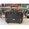 Image 2 : MCKLEIN LEATHER ROLLING TRAVEL BAG, AND 2 VINTAGE FISHING SPINNING REELS