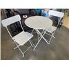 Image 1 : WHITE PATIO BISTRO SET