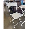 Image 2 : WHITE PATIO BISTRO SET
