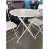Image 3 : WHITE PATIO BISTRO SET