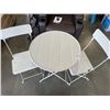 Image 4 : WHITE PATIO BISTRO SET