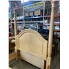 Image 2 : WYNWOOD QUEENSIZE POSTER BEDFRAME, COMPLETE WITH METAL DECORATIVE TOP
