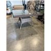 Image 1 : NEW RATANA HAVANA CLUB  48' SQAURE DINING TABLE WITH CLEAR TEMPERED GLASS TOP, 2 TONE TOP AND BASE, 