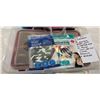 Image 3 : TOTE OF ASSORTED SEWING, CARDSTOCK, KITTING SUPPLIES ETC