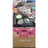 Image 1 : ASSORTED DOG COLLARS, LEASHES ETC, AND HOUSEHOOLD ITEMS INCLUDING COFFEE MAKER, BUNDT PANS,