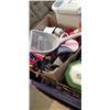 Image 2 : ASSORTED DOG COLLARS, LEASHES ETC, AND HOUSEHOOLD ITEMS INCLUDING COFFEE MAKER, BUNDT PANS,